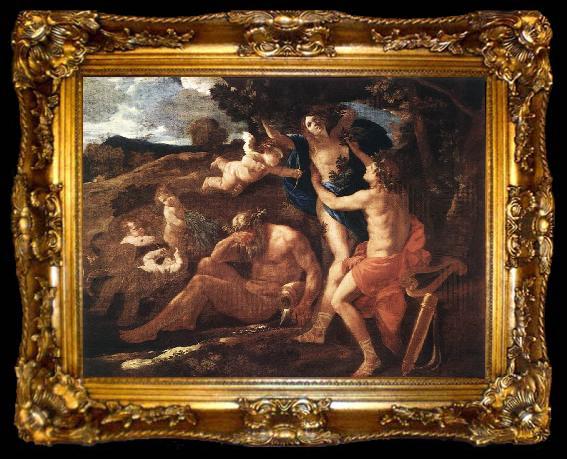 framed  Nicolas Poussin Apollo and Daphne 1625Oil on canvas, ta009-2